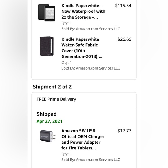 Amazon Other - Barely used 10th Generation Kindle (water safe) and accessories